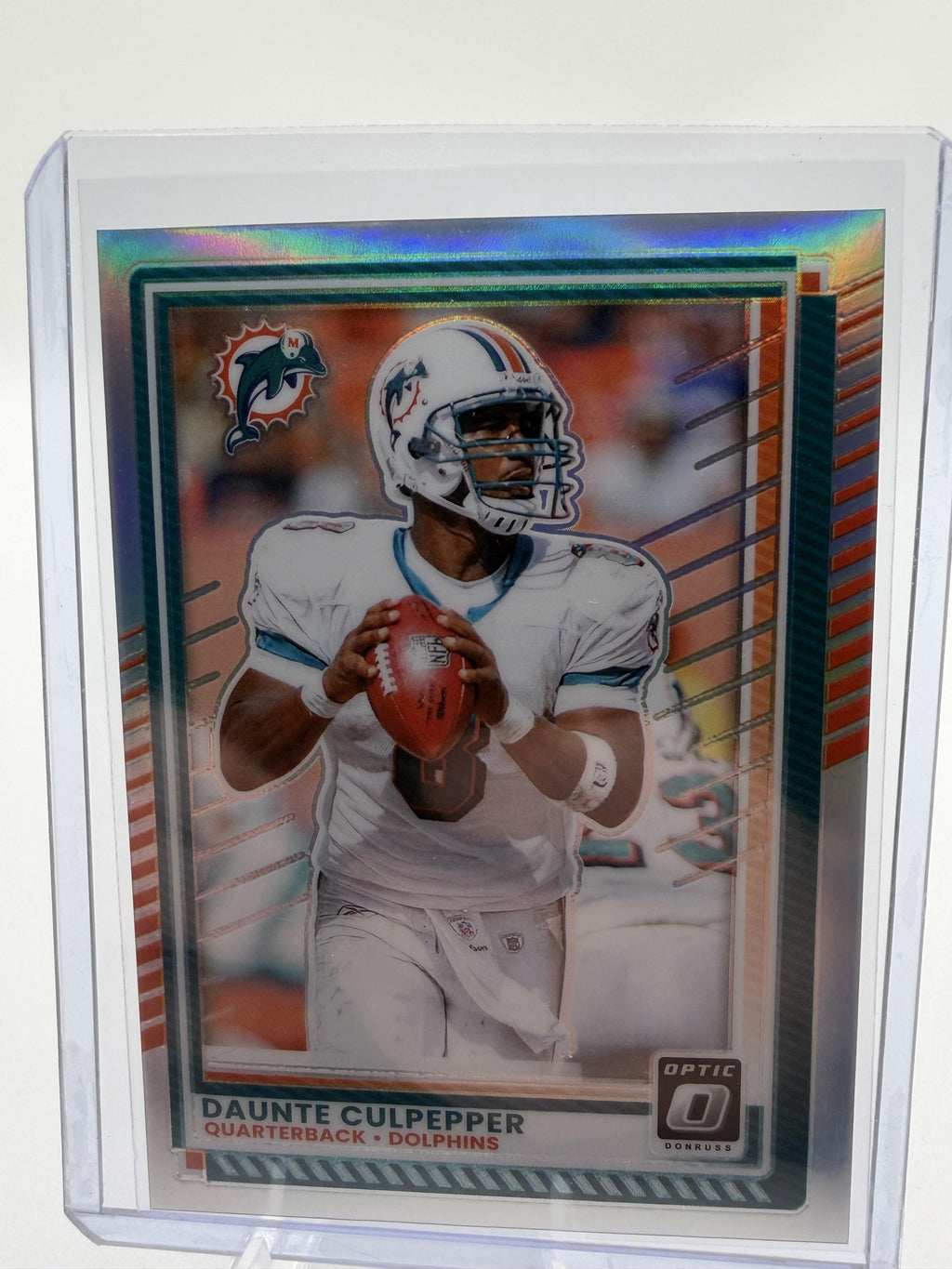 2025 Donruss Optic Daunte Culpepper Silver Prizm Dolphins Card #60