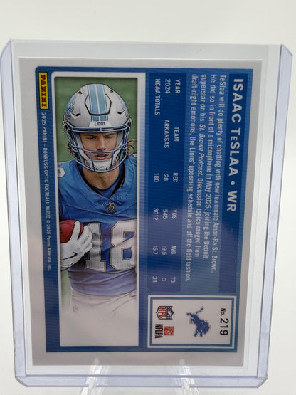 2025 Donruss Optic Isaac TeSlaa Rated Rookie Lions Card #219