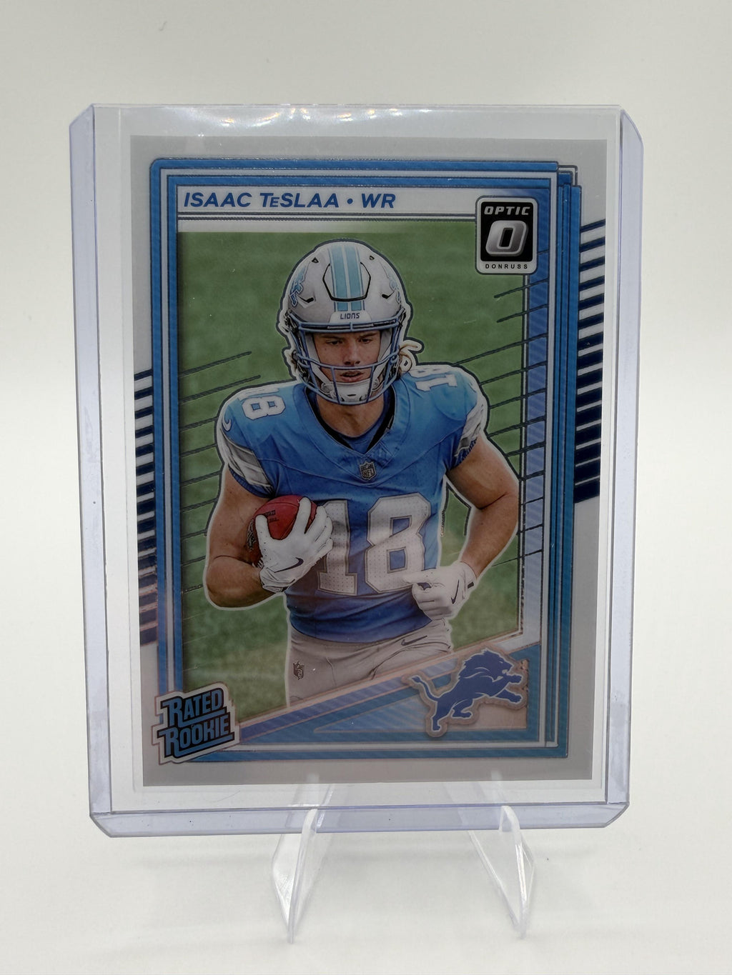 2025 Donruss Optic Isaac TeSlaa Rated Rookie Lions Card #219