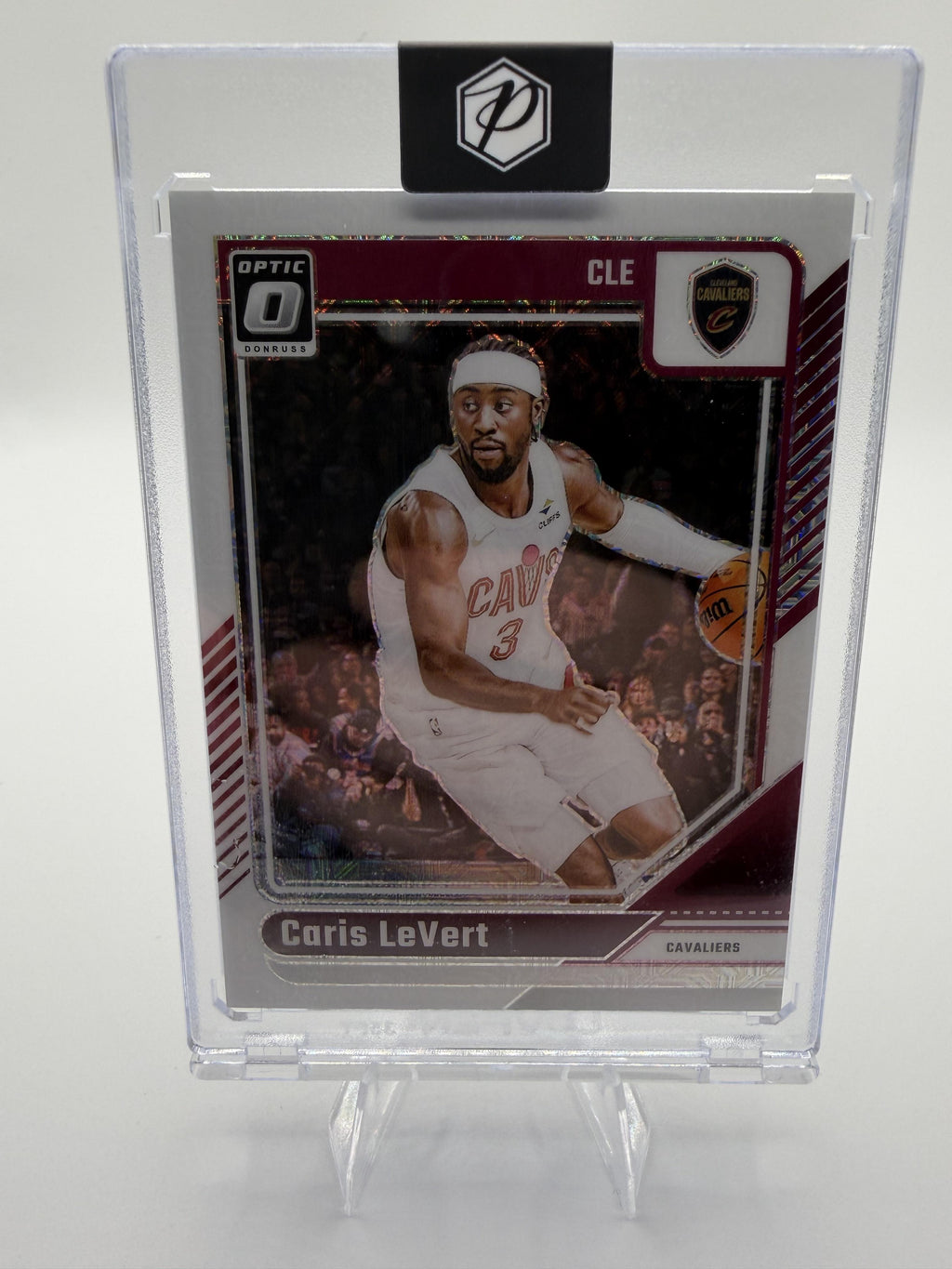 2024-25 Donruss Optic Caris LeVert Cavs #60 Purple Velocity Prizm /48 Card