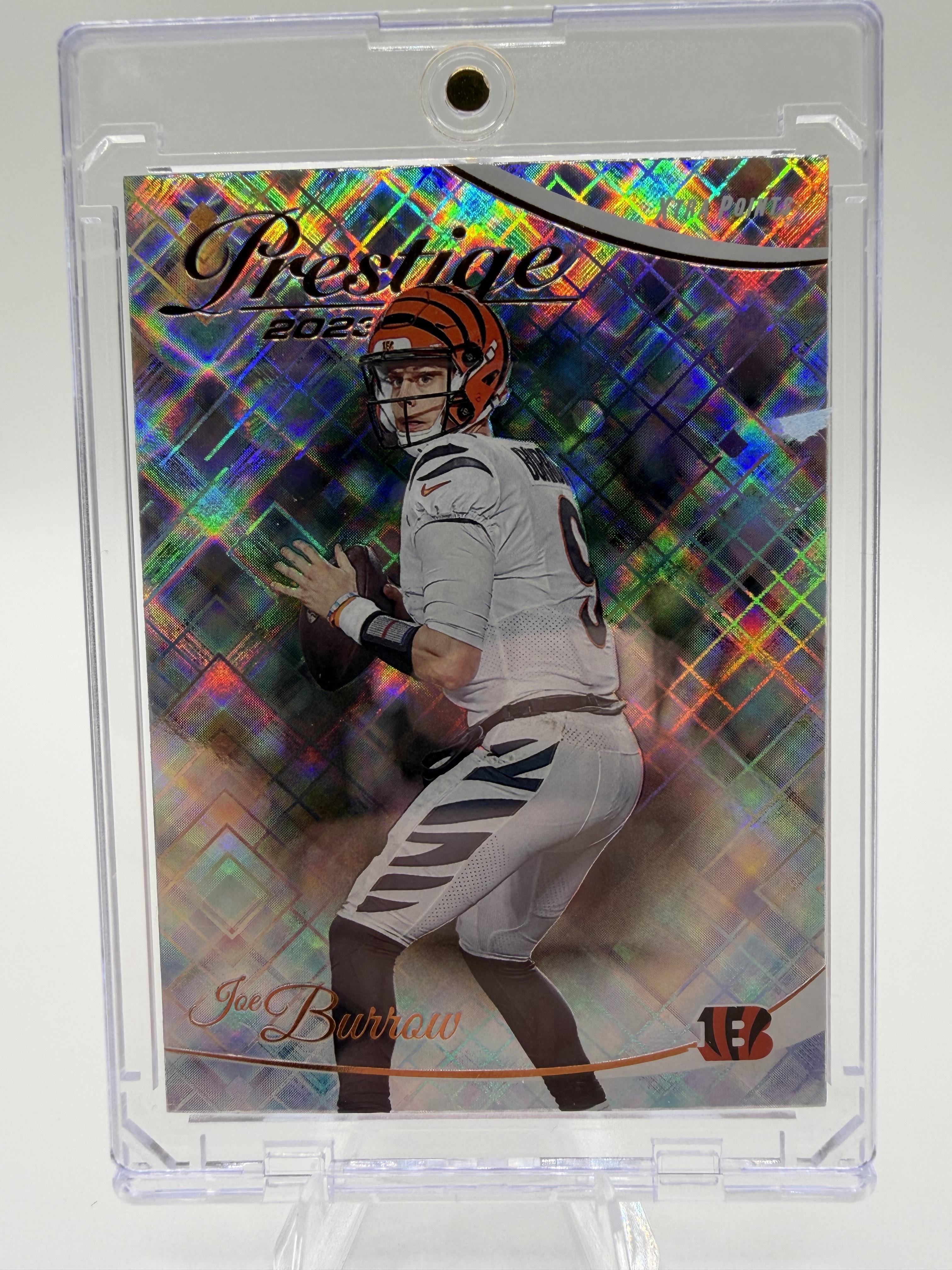 2023 Panini Prestige Joe Burrow Xtra Points Diamond With Case Card #61