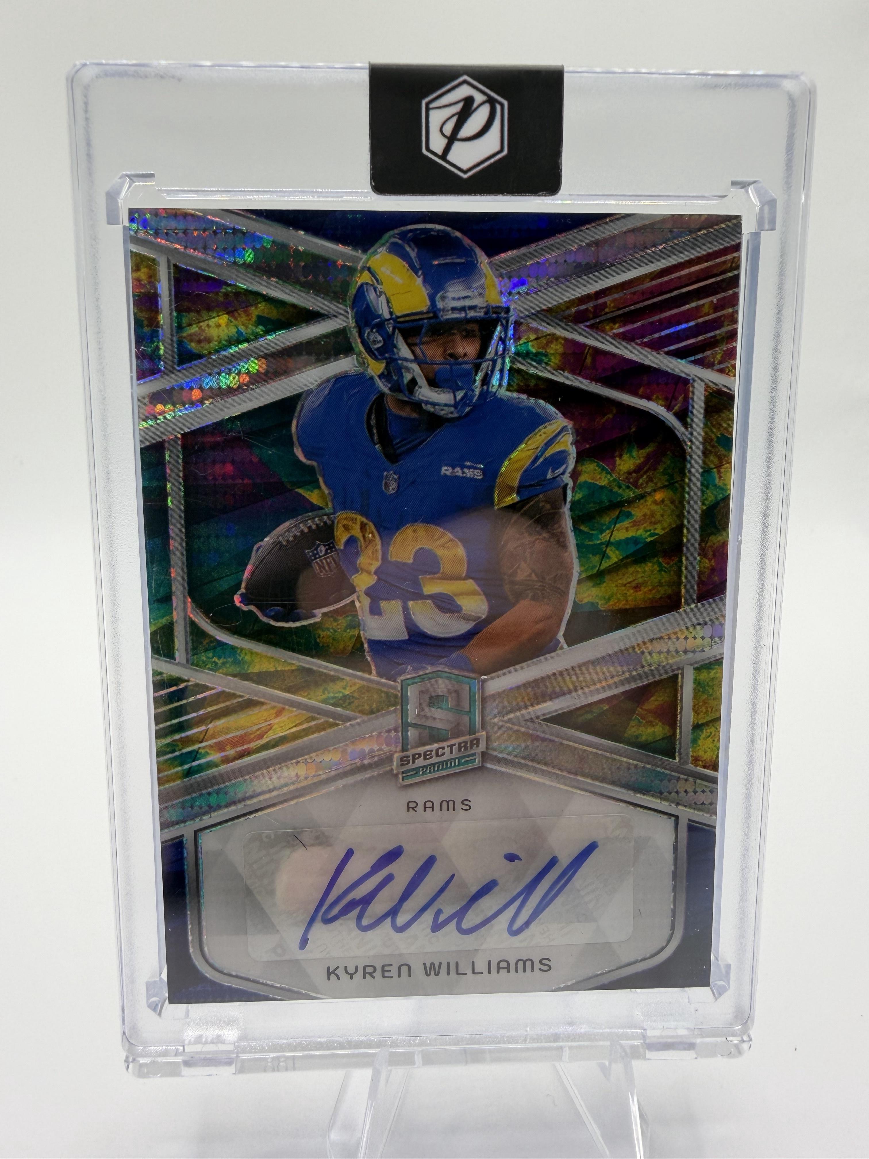 2024 Panini Spectra Kyren Williams Auto /75 Rams Signed Card SIG-KWS