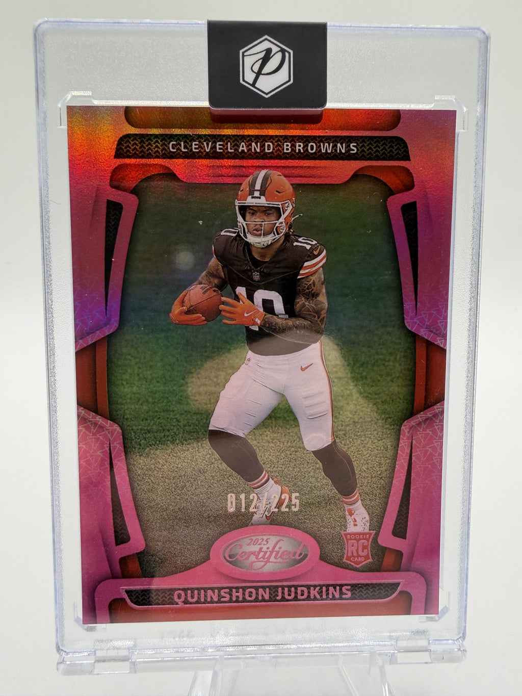 2025 Panini Certified Quinshon Judkins ROOKIE Card #121 Pink Parallel /225