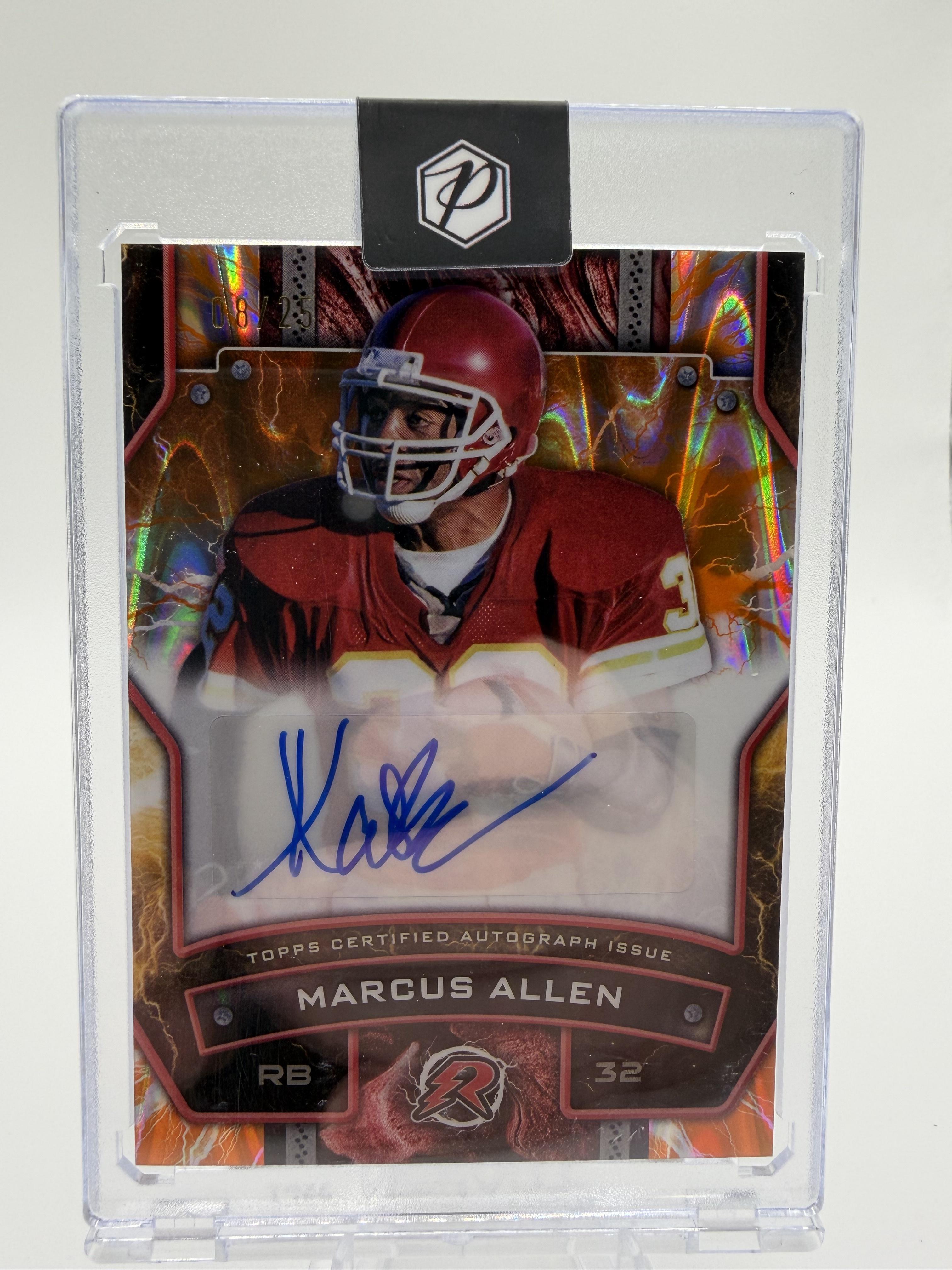 2025 Topps Resurgence Marcus Allen Auto /25 Chiefs Signed Card RS-MA