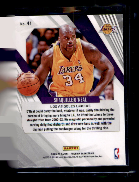 2023-24 Panini Phoenix Shaquille O'Neal Blue Ice #41 Lakers HOF