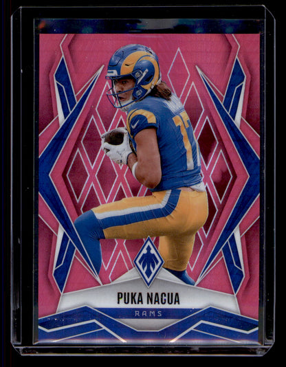 2025 Panini Phoenix Puka Nacua Pink Parallel /299 Card #119 Los Angeles Rams
