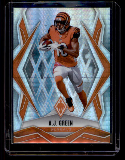 2025 Panini Phoenix A.J. Green Silver Prizm Refractor Card #100 Bengals