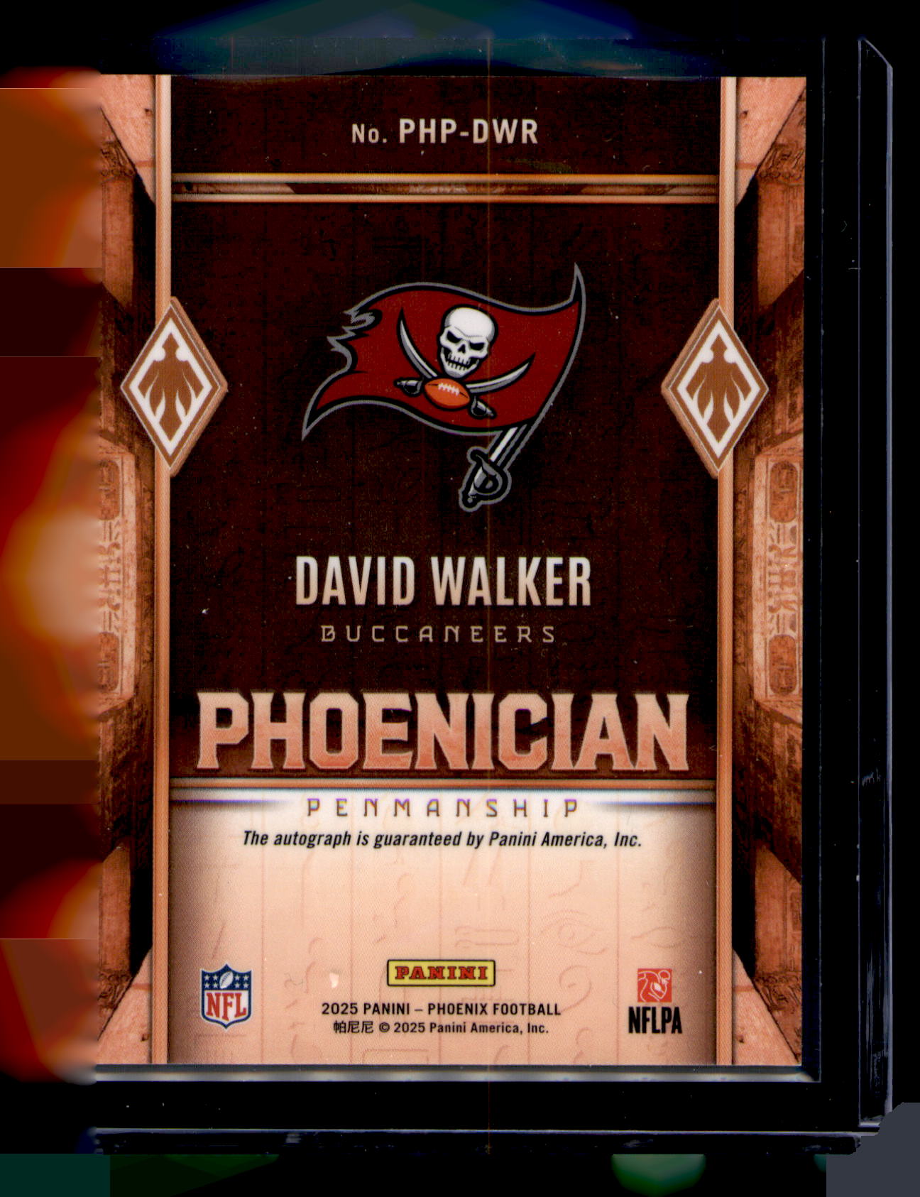 2025 Panini Phoenix David Walker Phoenician Penmanship Rookie Auto RC #PHP-DWR