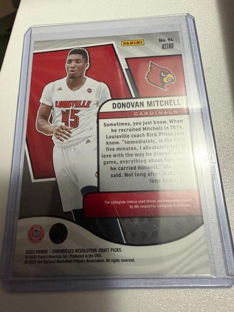 2022-23 Panini Chronicles Revolution Donovan Mitchell #94 Louisville Cardinals
