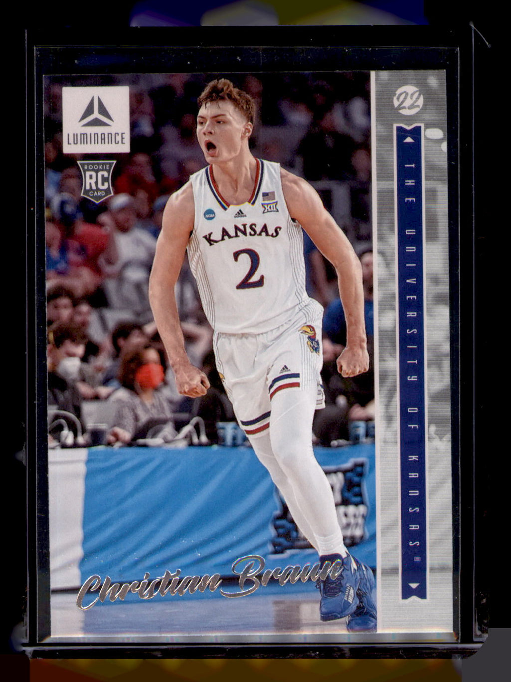 2022 Panini Chronicles Luminance Christian Braun Rookie Card #6 Kansas RC