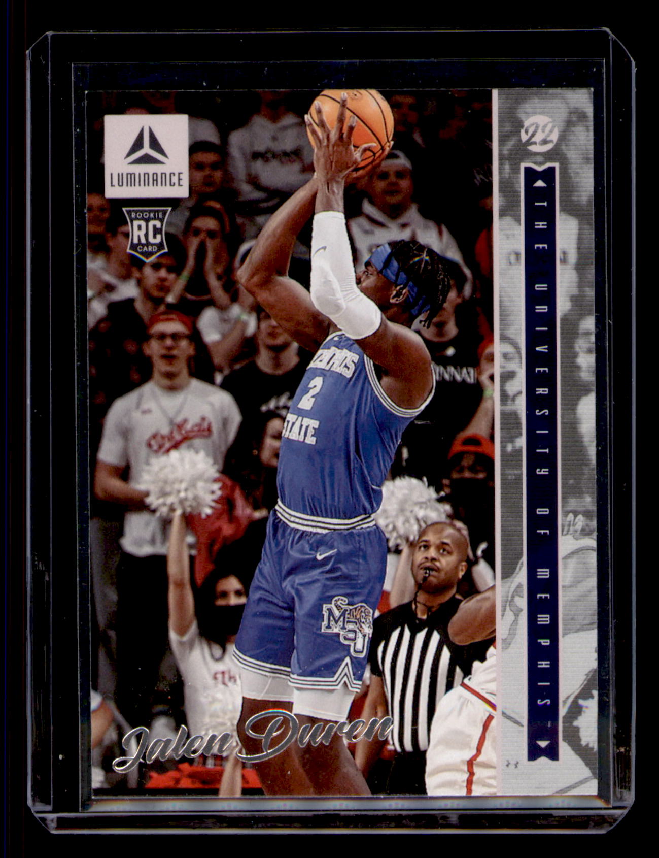 2022-23 Panini Chronicles Jalen Duren RC Luminance #38 Memphis Tigers RC