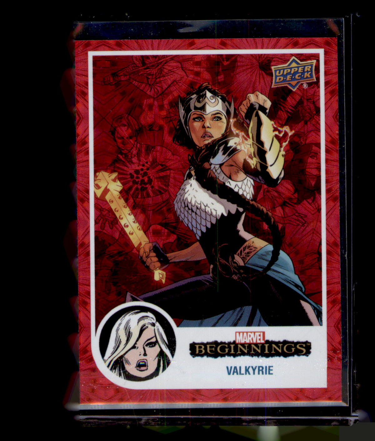 2023 UD Marvel Beginnings Vol 2 Valkyrie Red Supernova Parallel #49 Thor