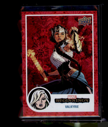 2023 UD Marvel Beginnings Vol 2 Valkyrie Red Supernova Parallel #49 Thor