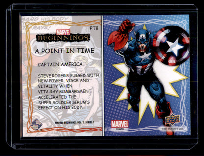 2023 Upper Deck Marvel Beginnings Vol 2 Captain America PT8 Point in Time