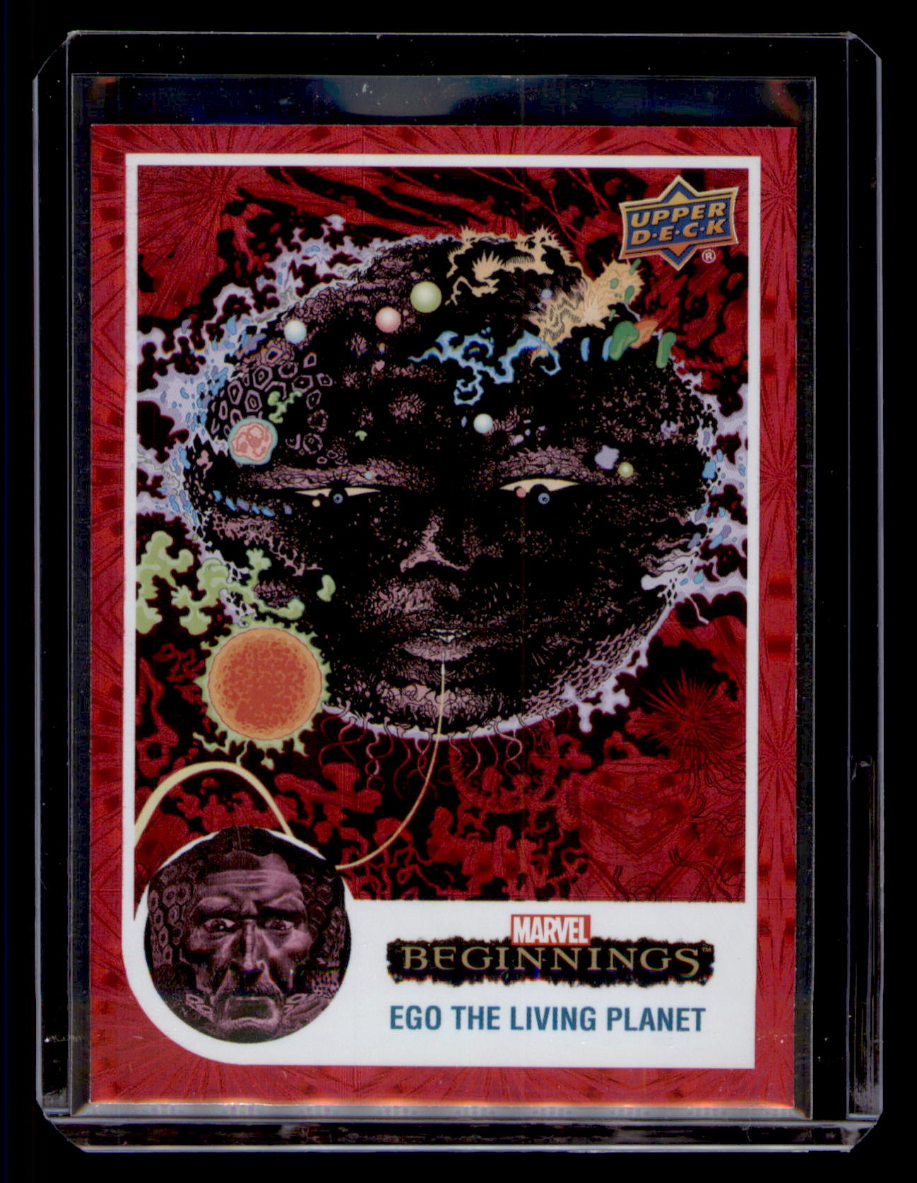 2023 Upper Deck Marvel Beginnings Vol 2 Ego the Living Planet Red Supernova #36