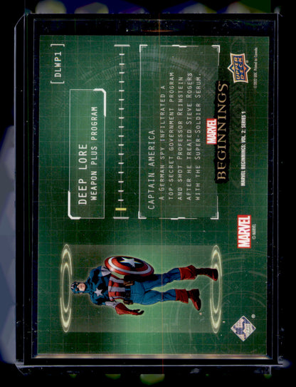 2023 Upper Deck Marvel Beginnings Vol 2 Captain America Deep Lore Insert DLWP1