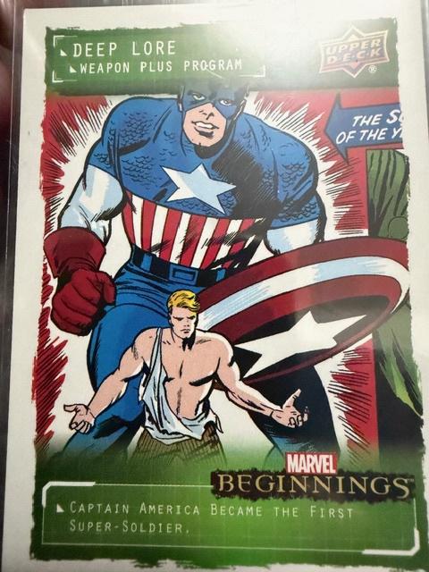 2023 Upper Deck Marvel Beginnings Vol 2 Captain America Deep Lore Insert DLWP1