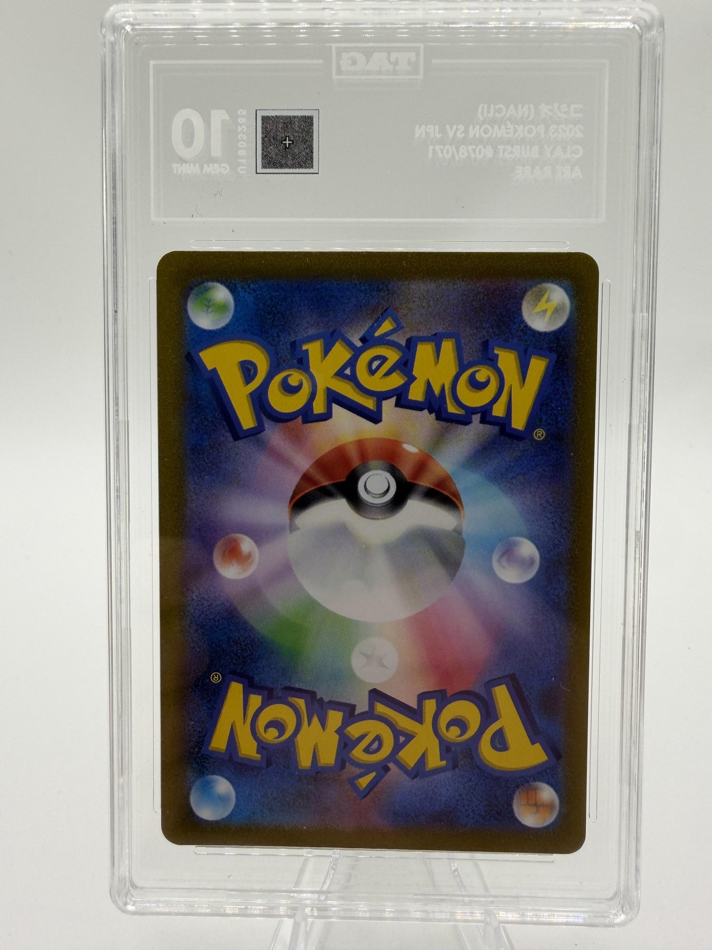 2023 Pokemon Japanese Clay Burst Nacli Art Rare AR Card TAG 10 GEM MINT 078/071