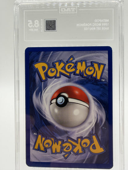 1999 Pokemon Base Set Metapod 54/102 TAG 8.5 NM/MT+ WOTC