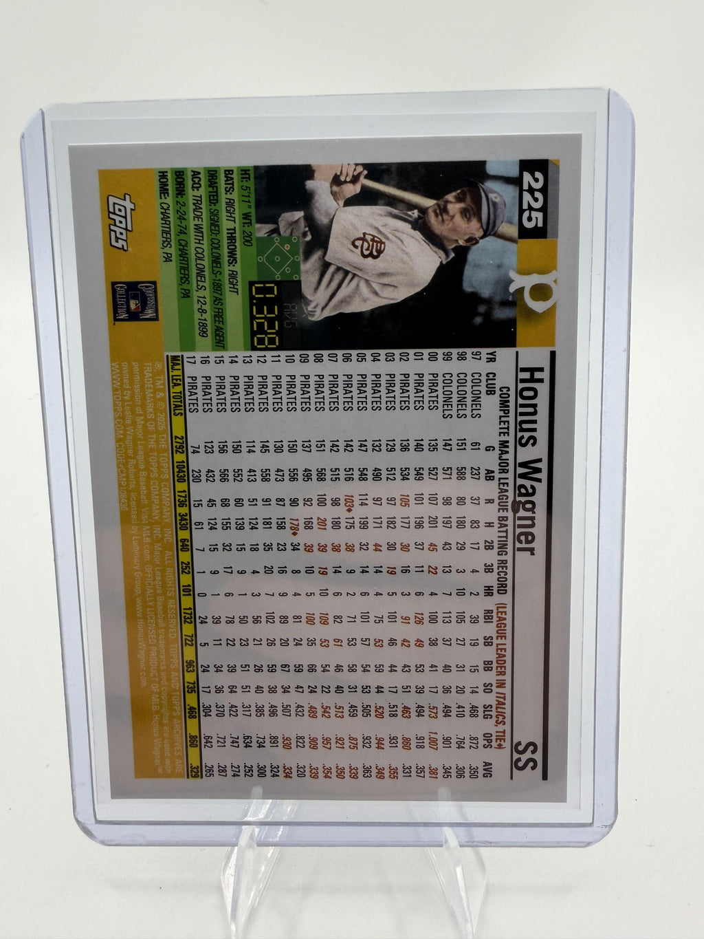 2025 Topps Archives Honus Wagner 2005 Design Pirates Card #225 Base