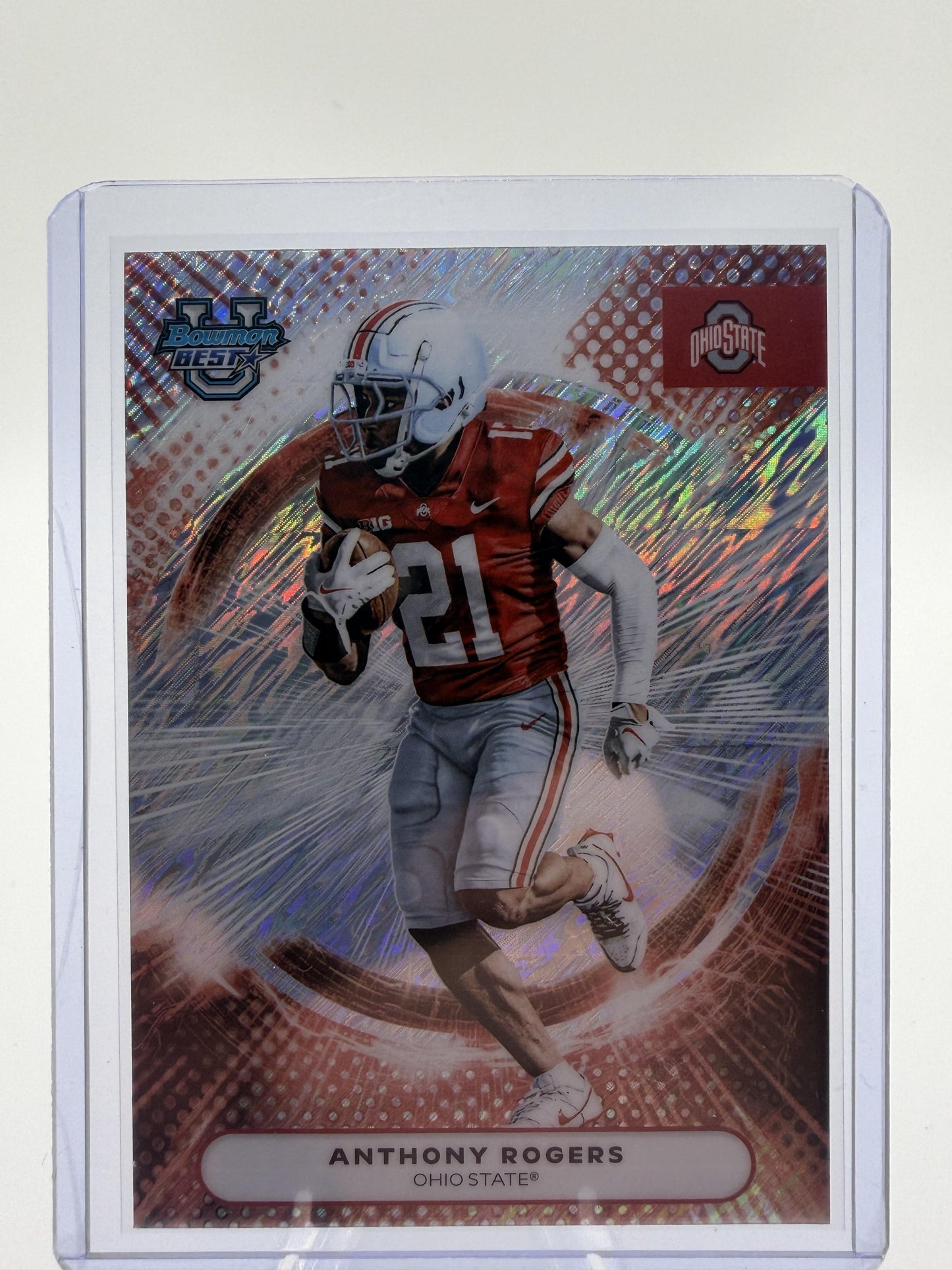 2025 Bowman Best Anthony Rogers Card #95 Ohio State Buckeyes RC Card