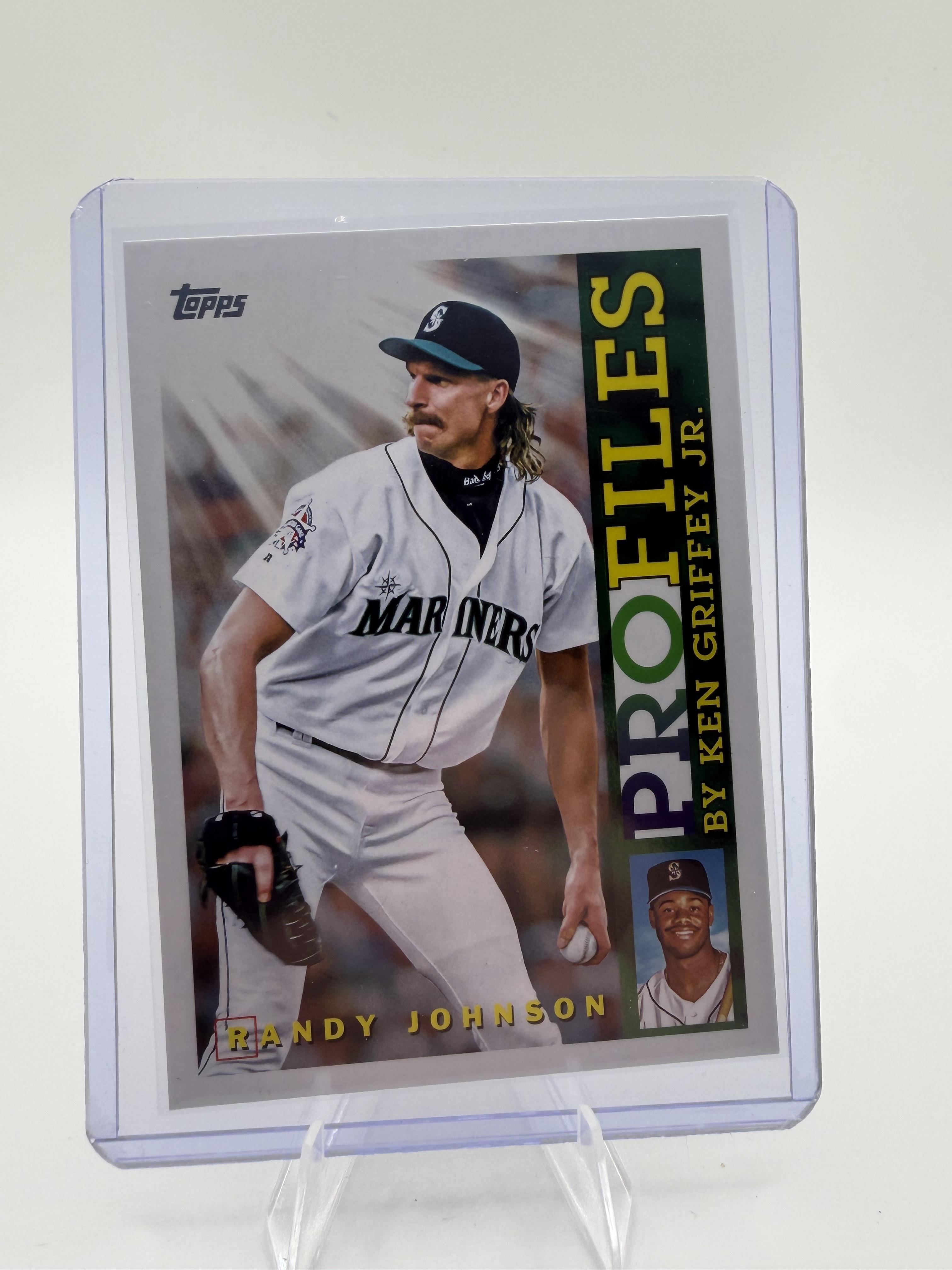 2026 Topps ProFiles Randy Johnson Card #TP-25 Mariners Ken Griffey Jr. Insert