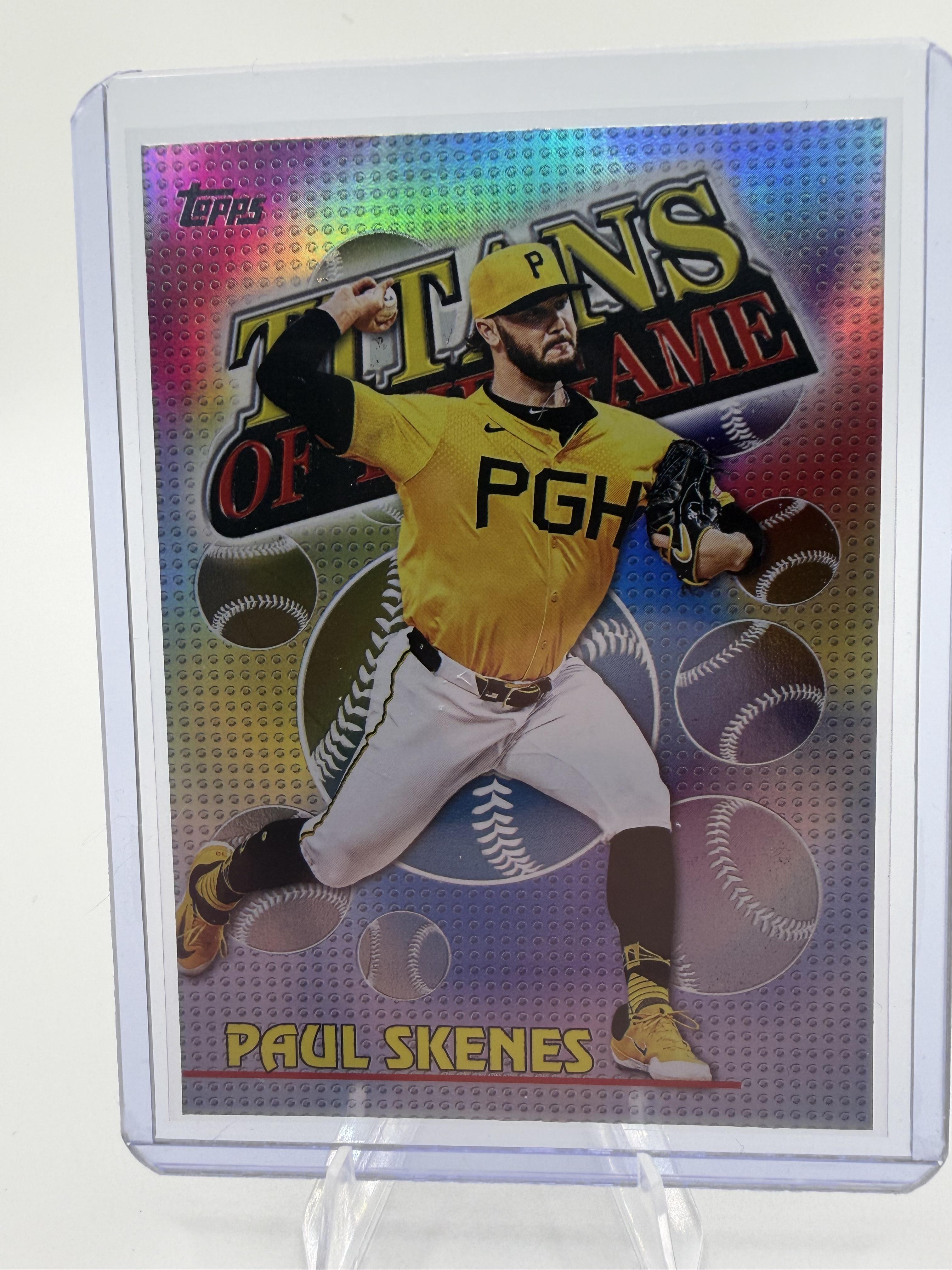 2026 Topps Titans of the Game Paul Skenes Card #TOG-14 Pirates SP Style