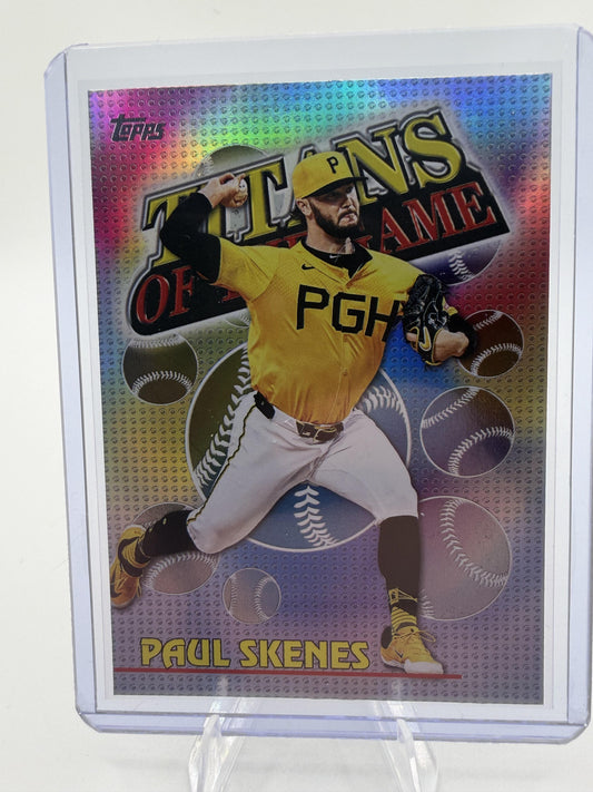 2026 Topps Titans of the Game Paul Skenes Card #TOG-14 Pirates SP Style