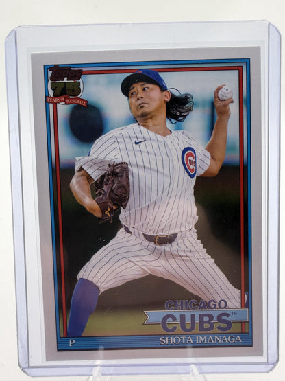 2026 Topps Shota Imanaga Topps 75 Years of Baseball #T91-89 Cubs Pitcher Card