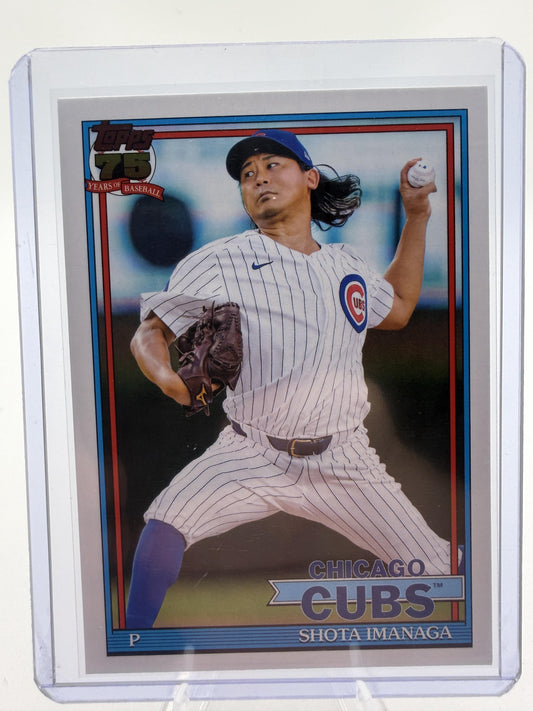 2026 Topps Shota Imanaga Topps 75 Years of Baseball #T91-89 Cubs Pitcher Card
