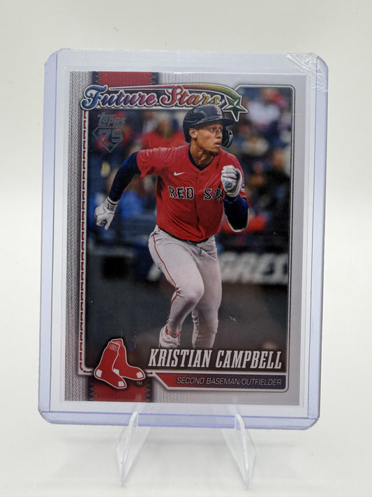 2025 Topps Kristian Campbell Future Stars #125 Red Sox Rookie Cup Card
