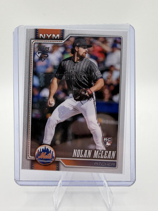 2026 Topps Series 1 Nolan McLean Rookie RC Card #214 NY Mets Pitcher