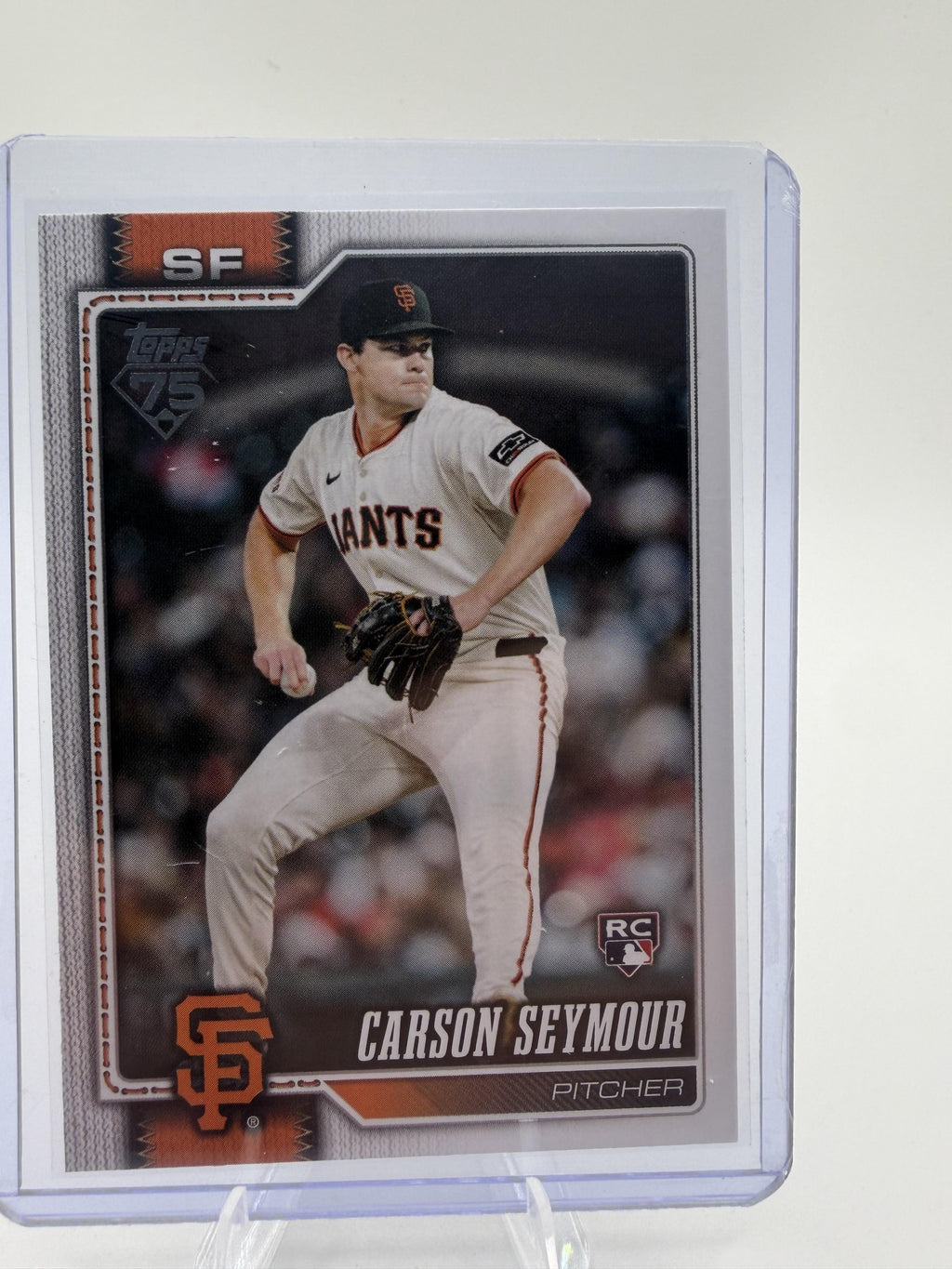 2026 Topps Series 1 Carson Seymour Rookie RC Card #112 SF Giants Pitcher