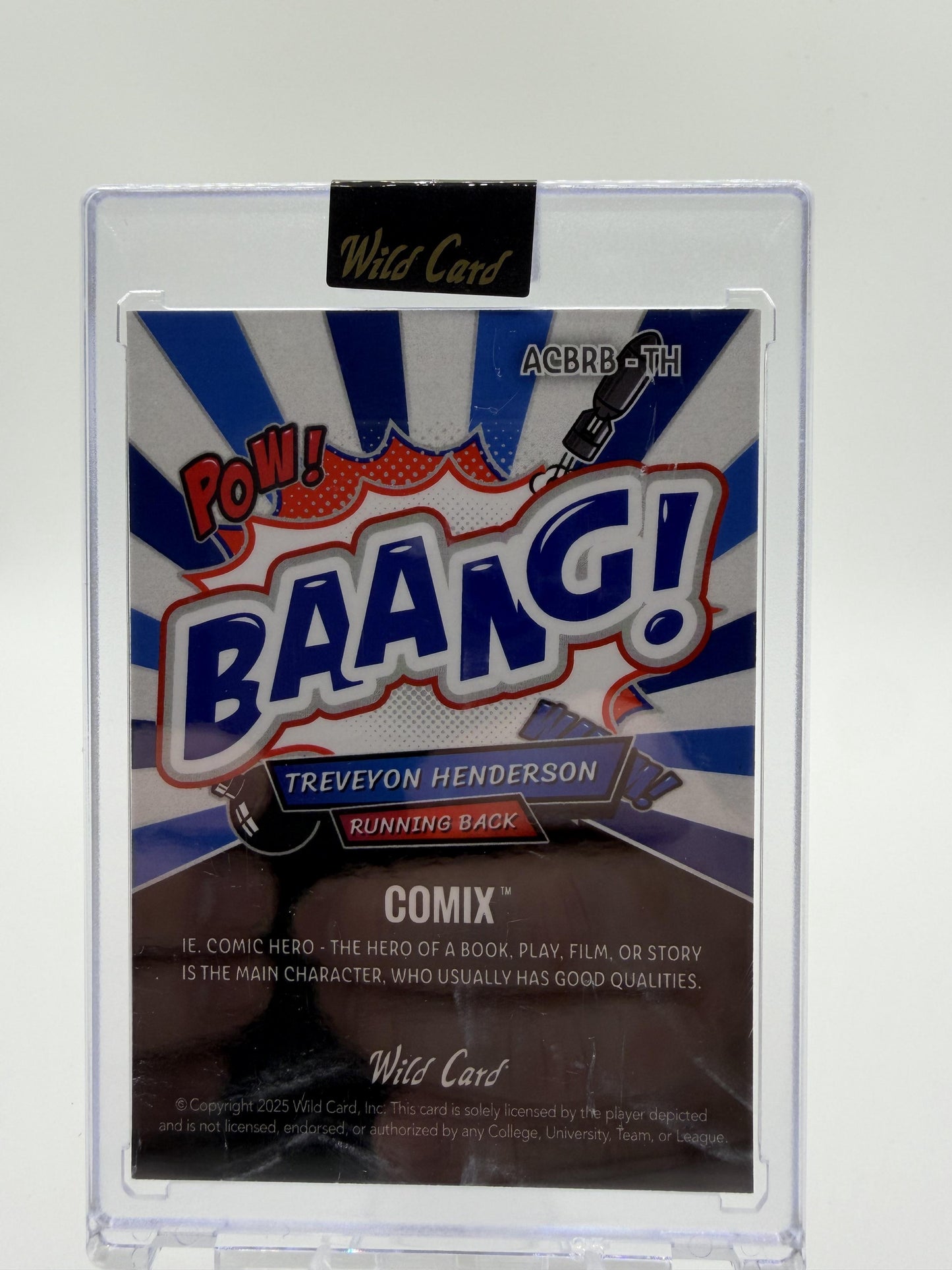 2025 Wild Card Comix Treveyon Henderson Bang! Parallel /10 Rookie Card