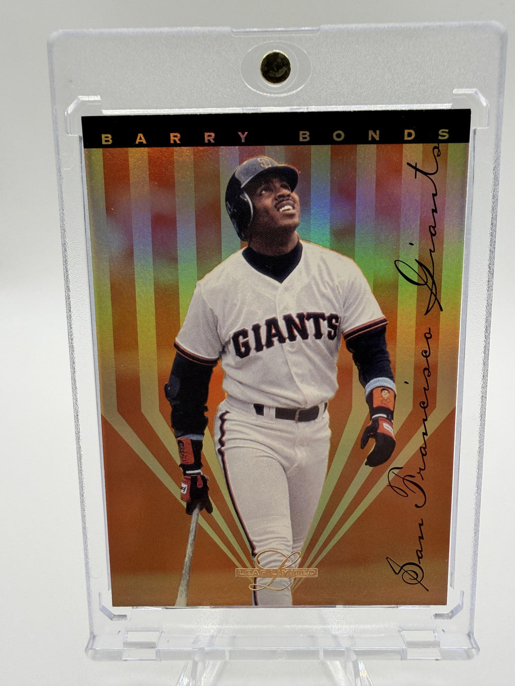 1995 Leaf Limited Barry Bonds Card #4 of 24 San Francisco Giants HOF