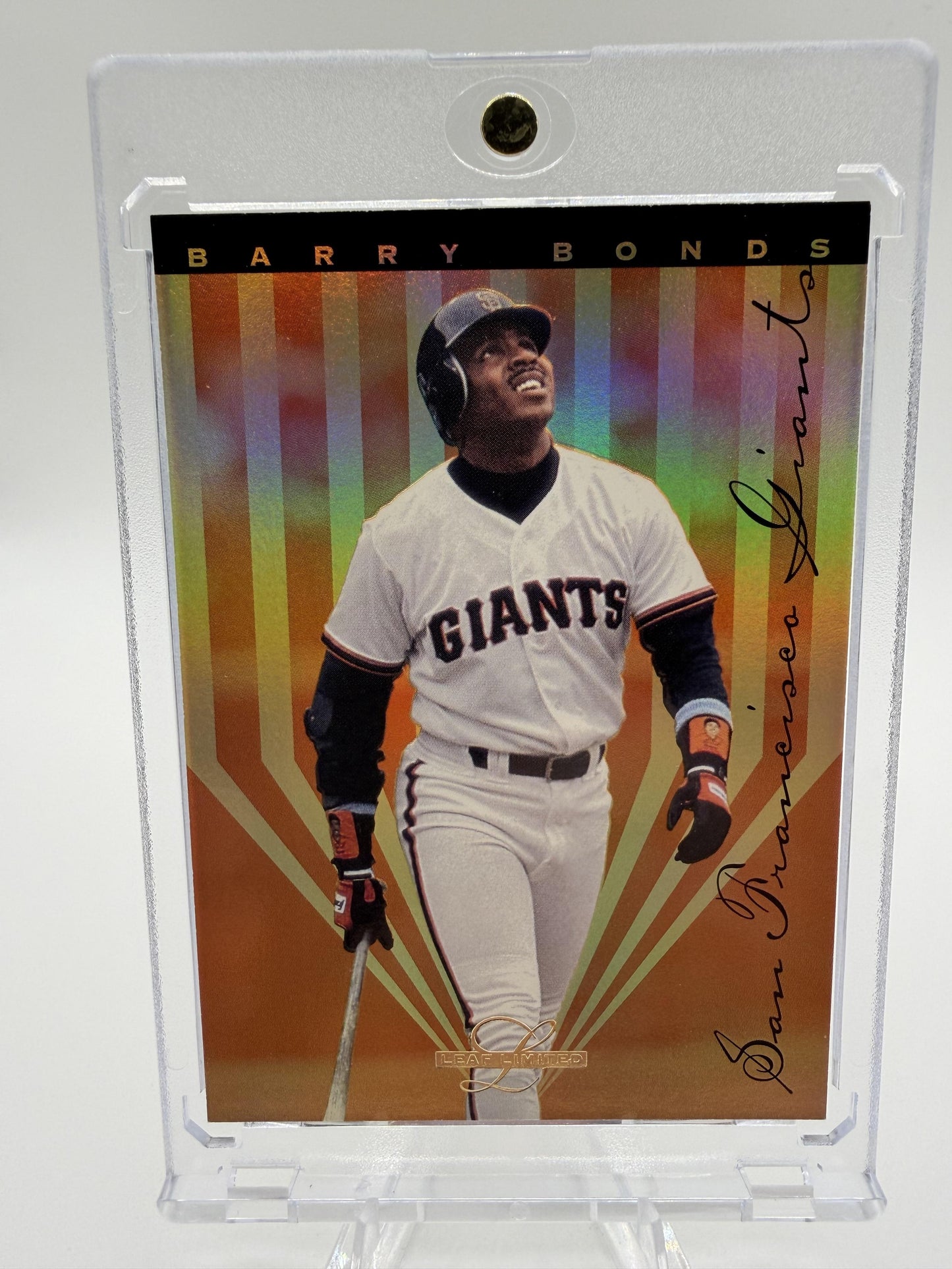 1995 Leaf Limited Barry Bonds Card #4 of 24 San Francisco Giants HOF
