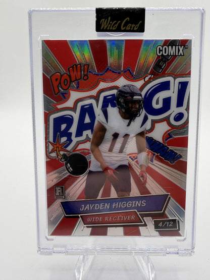 2025 Wild Card Comix Jayden Higgins Rookie Card #ACBRB-JH 4/12 Rare Low Pop