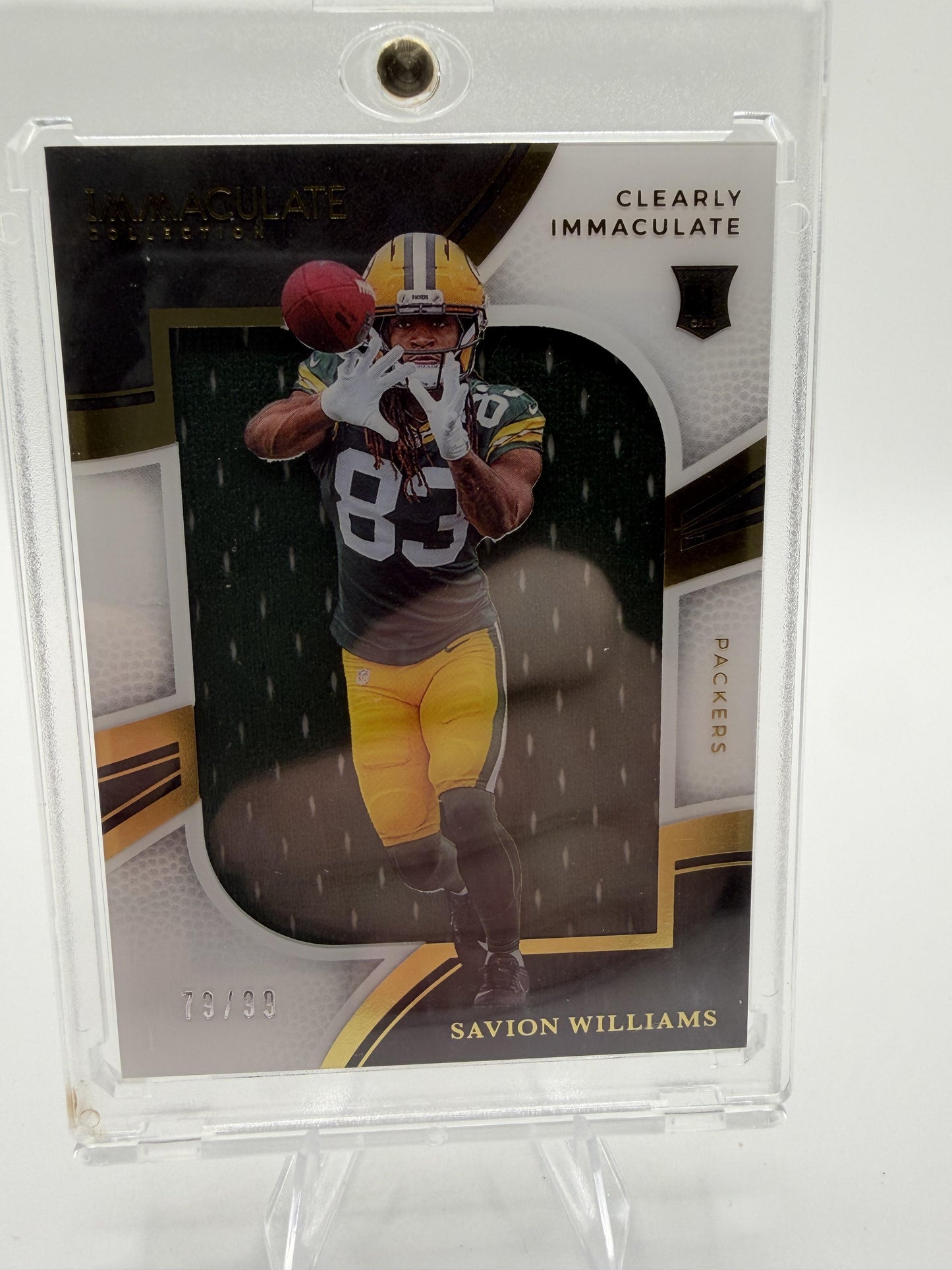 2025 Panini Immaculate Savion Williams Rookie Card /99 Clearly Immaculate Patch