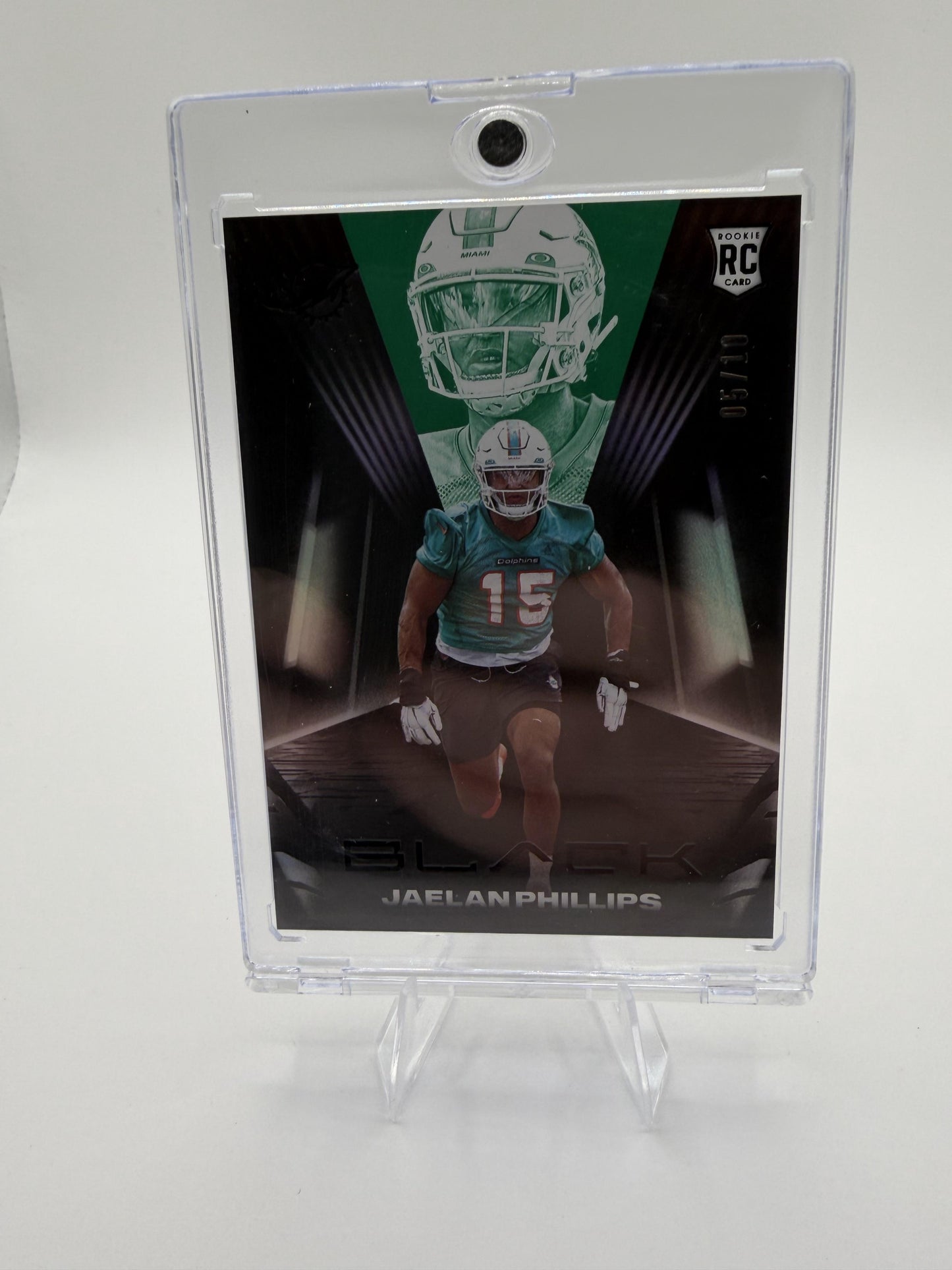 2021 Panini Black Jaelan Phillips Rookie Card – Miami Dolphins #05/10 RARE