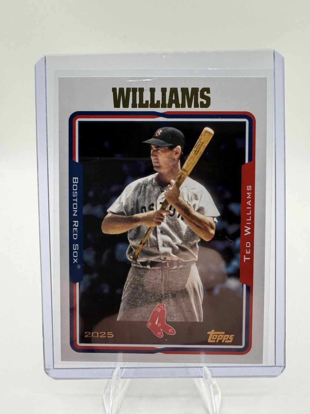 2025 Topps Archives Ted Williams Baseball Card – Boston Red Sox #244