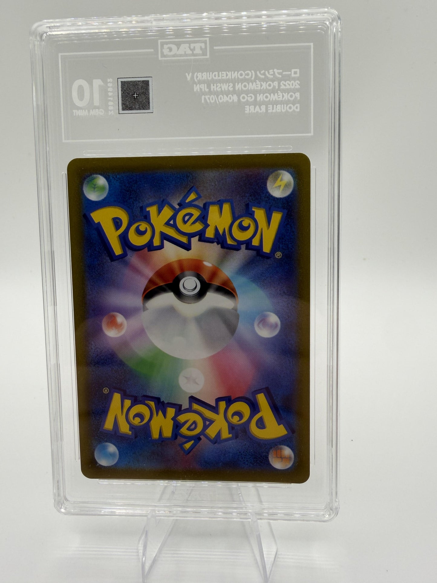 Conkeldurr V 040/071 RR Pokemon GO Japanese Pokemon Card TAG 10 Gem Mint