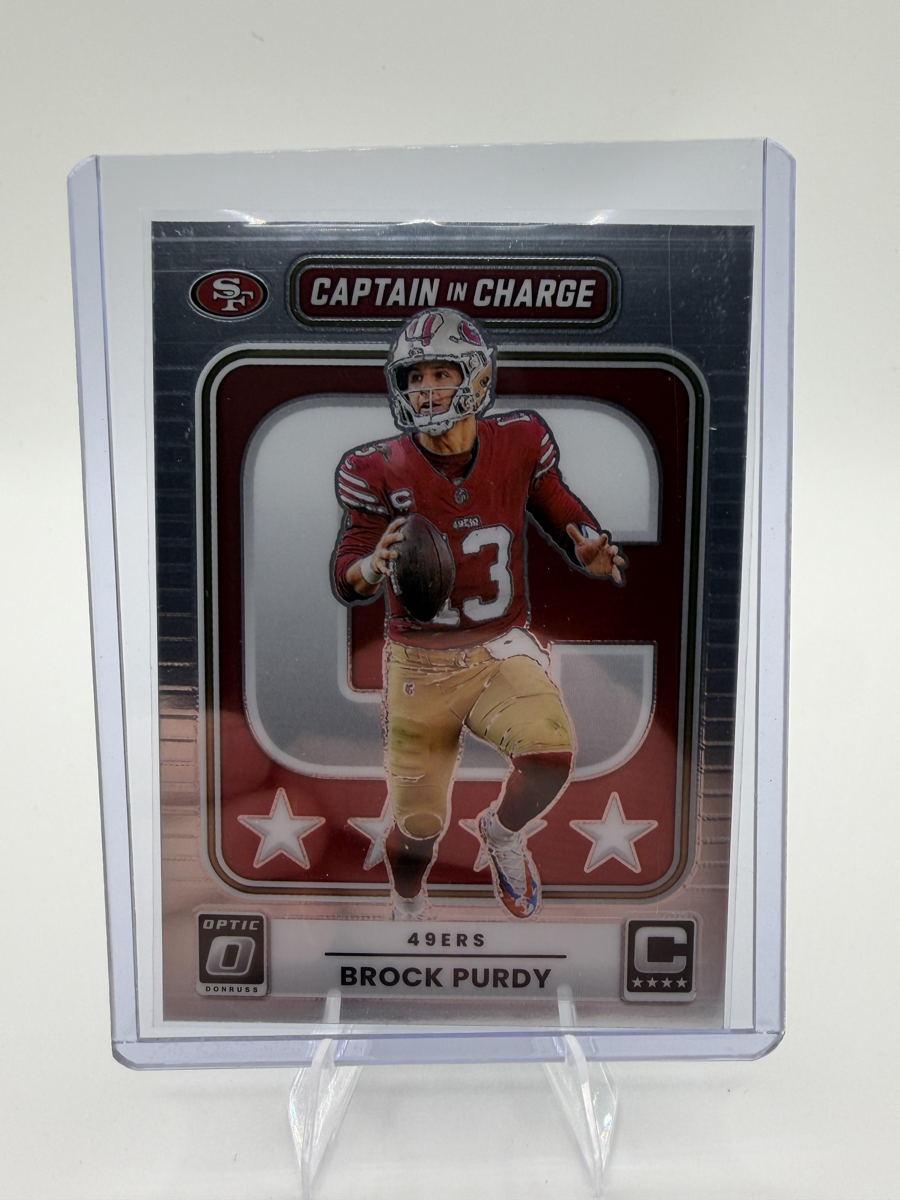 2025 Donruss Optic Brock Purdy Captain in Charge Insert SF 49ers Card #1