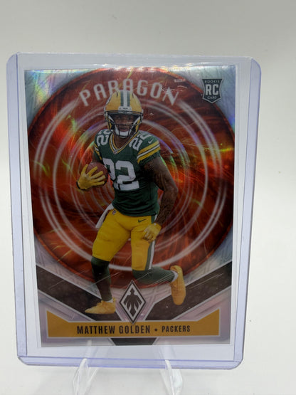 2025 Panini Phoenix Matthew Golden Paragon RC #13 Green Bay Packers Rookie Card