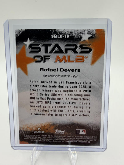 2026 Topps Rafael Devers Stars of MLB #SMLB-19 San Francisco Giants Insert