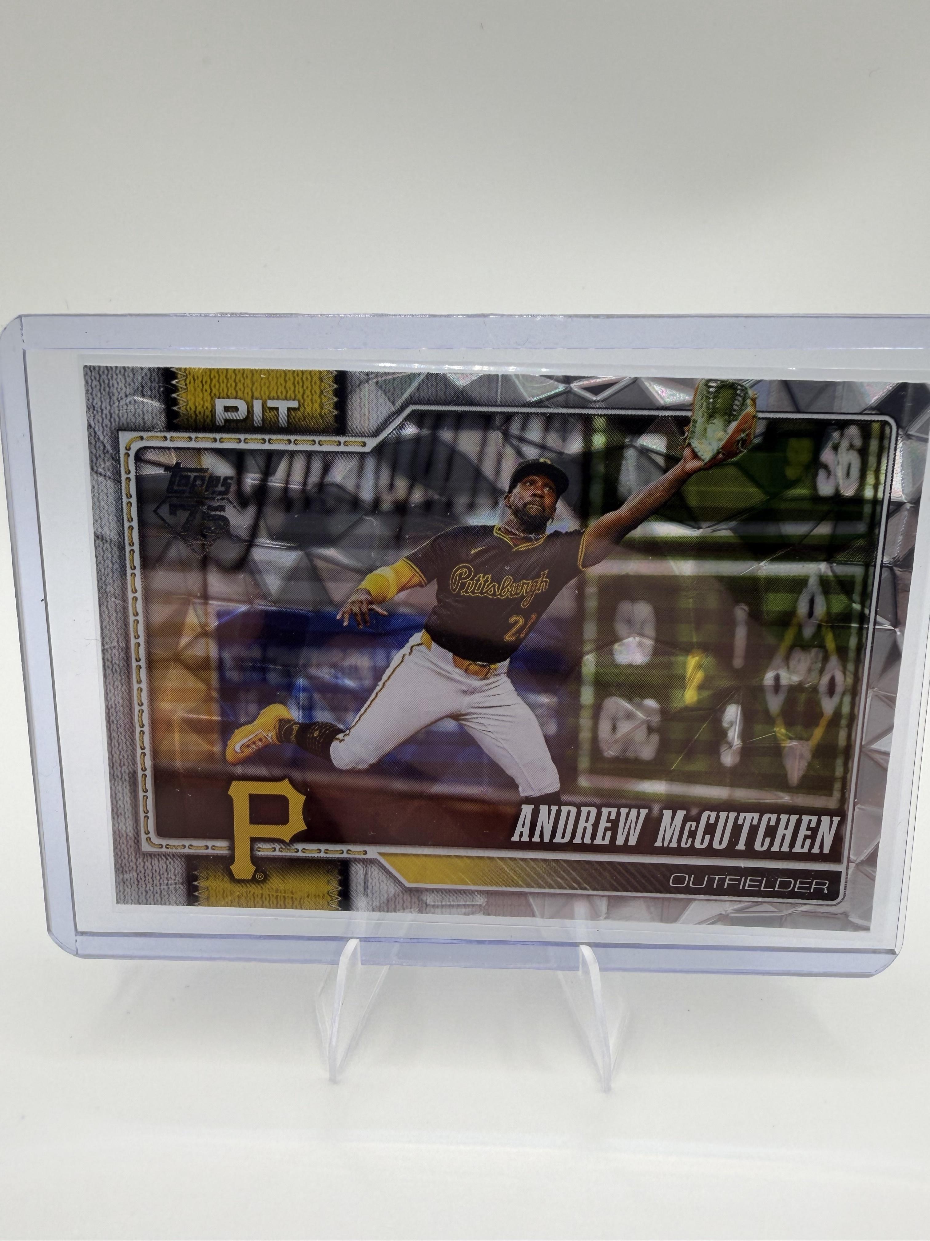 Andrew McCutchen 2026 Topps Series 1 #131 Silver Crackle Pirates Baseball Card