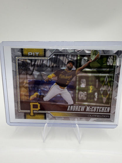 Andrew McCutchen 2026 Topps Series 1 #131 Silver Crackle Pirates Baseball Card