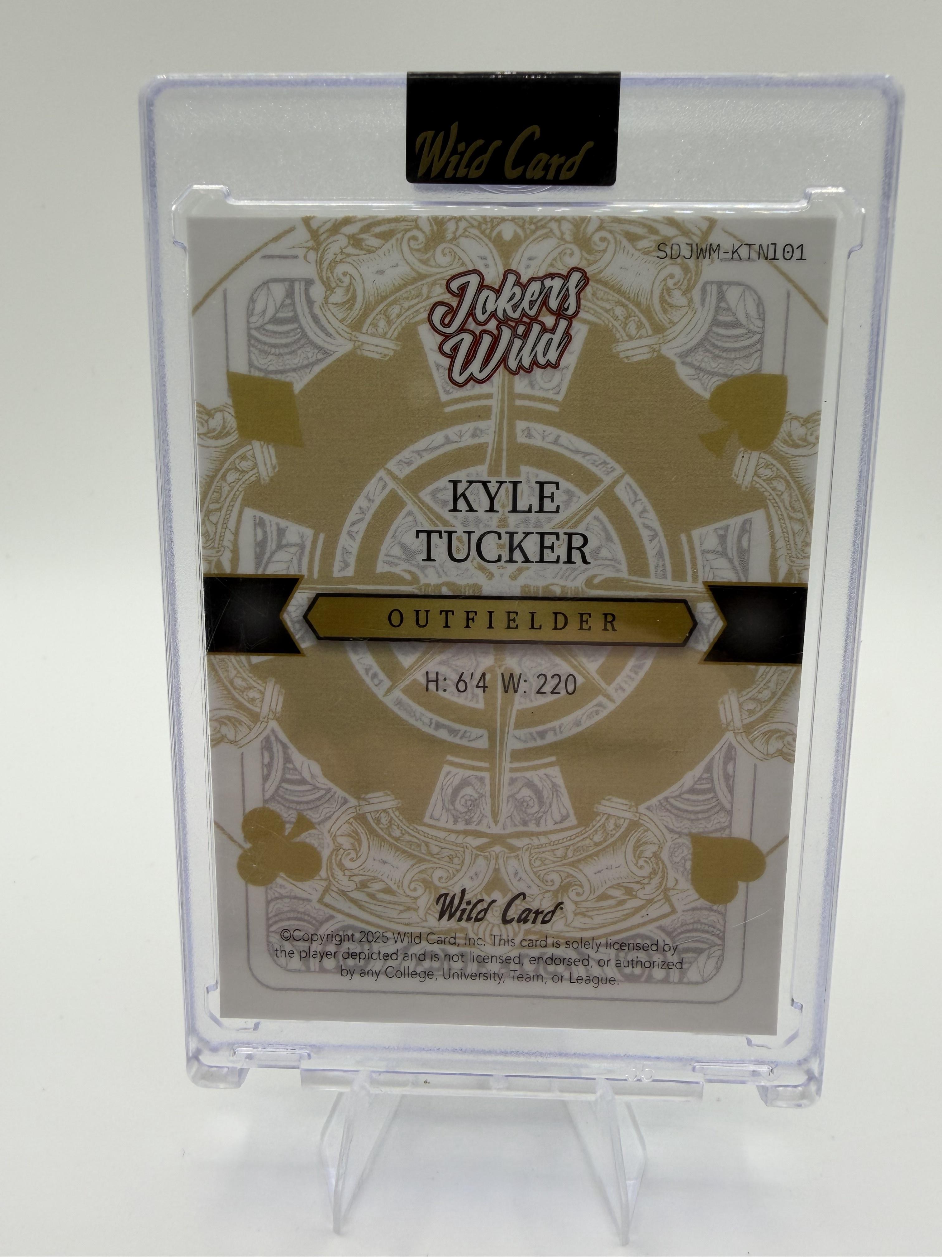 2025 Wild Card Jokers Wild Kyle Tucker 1/1 One of One Outfielder Houston