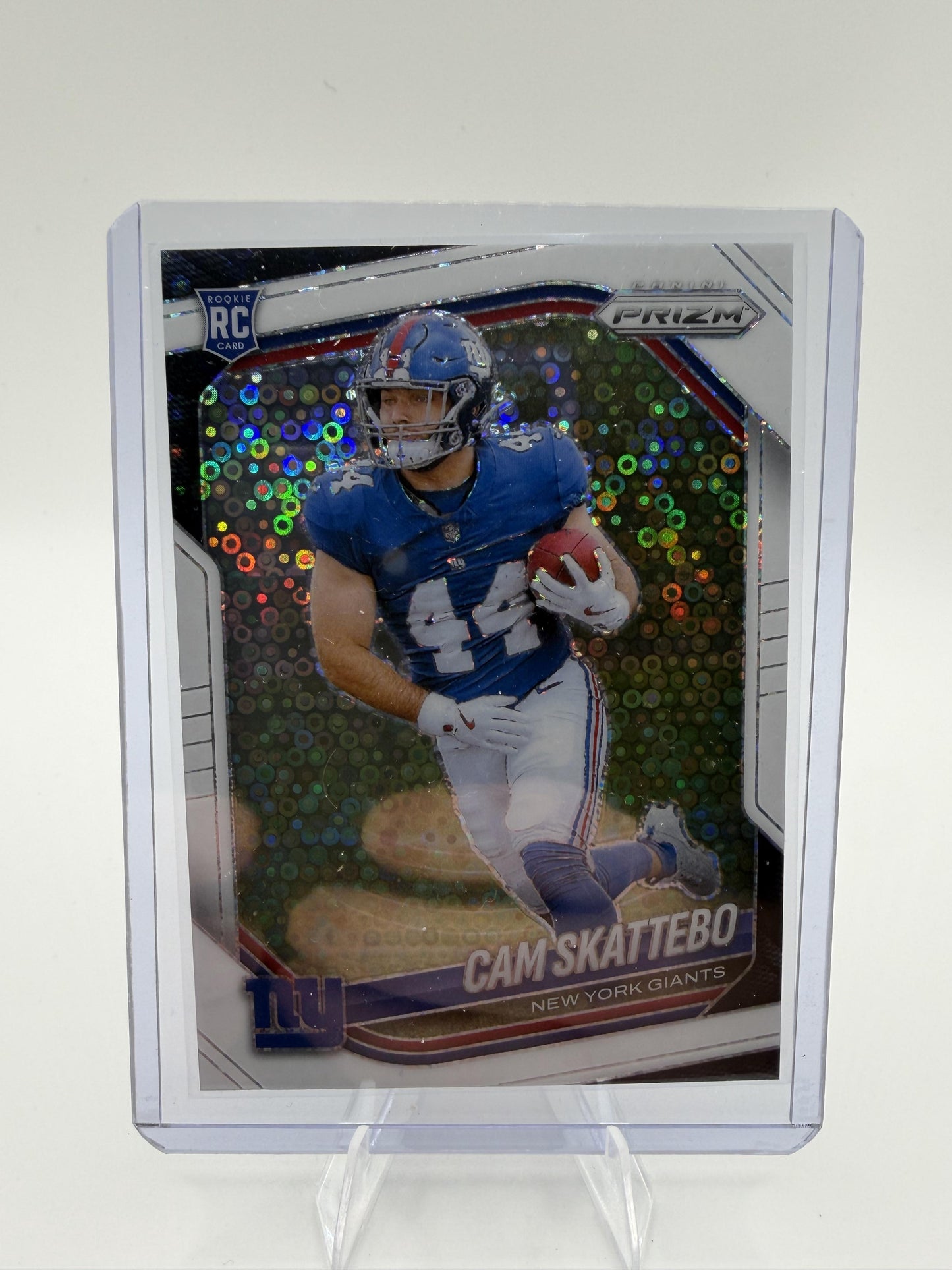 2025 Panini Prizm Cam Skattebo #363 White Disco Rookie Card Giants RC