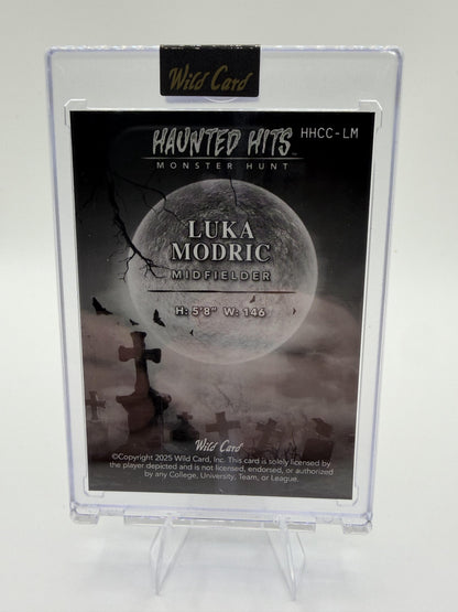 2025 Wild Card Haunted Hits Luka Modric 2/2 Monster Hunt Soccer Card Croatia