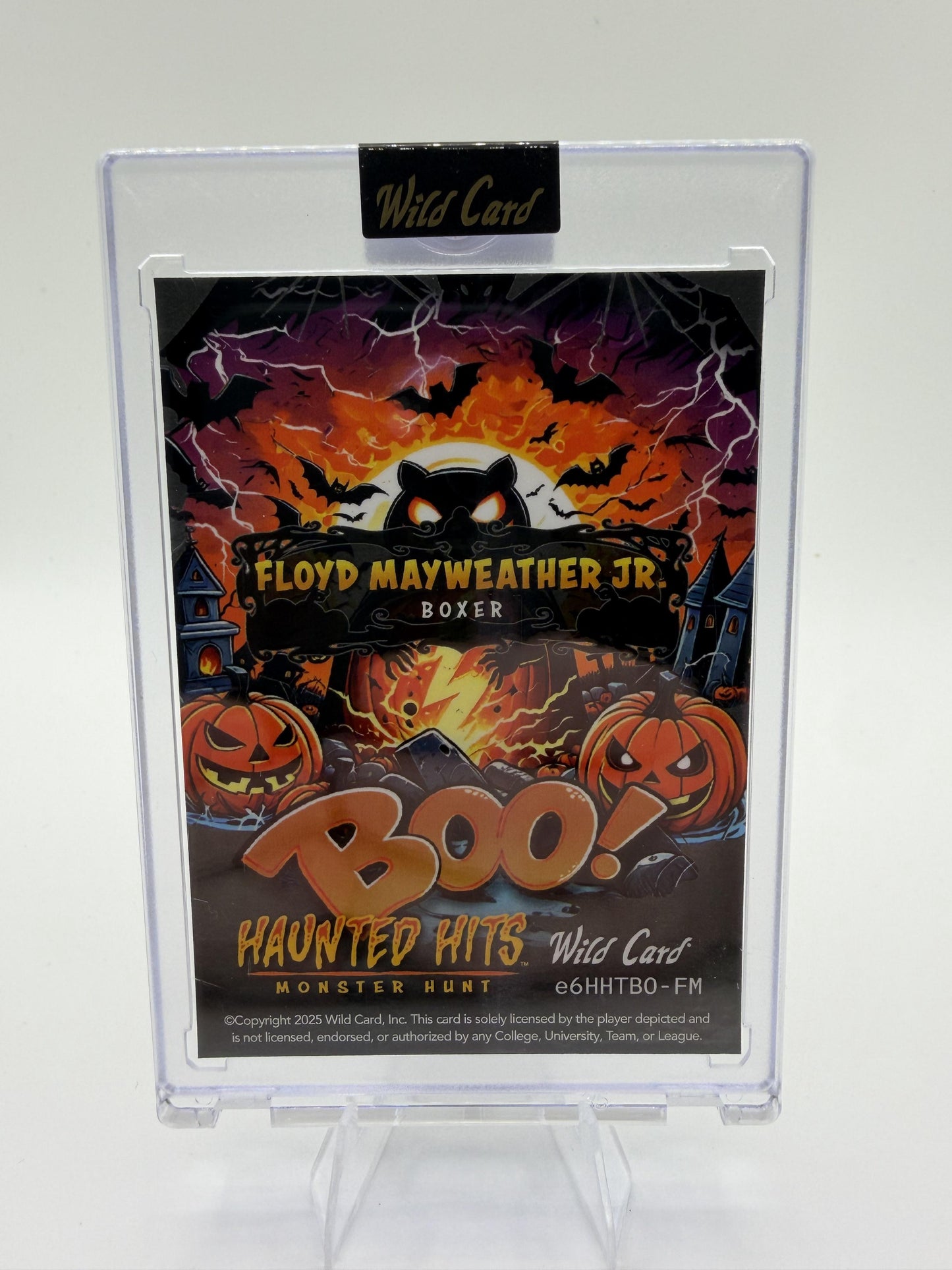 2025 Wild Card Haunted Hits Floyd Mayweather Jr GOLD BOO True 1/1 Card Boxing